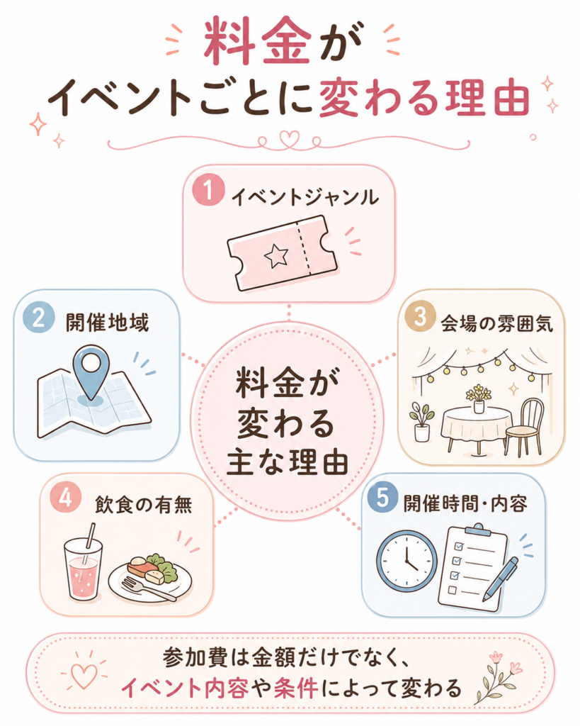 料金がイベントごとに変わる理由