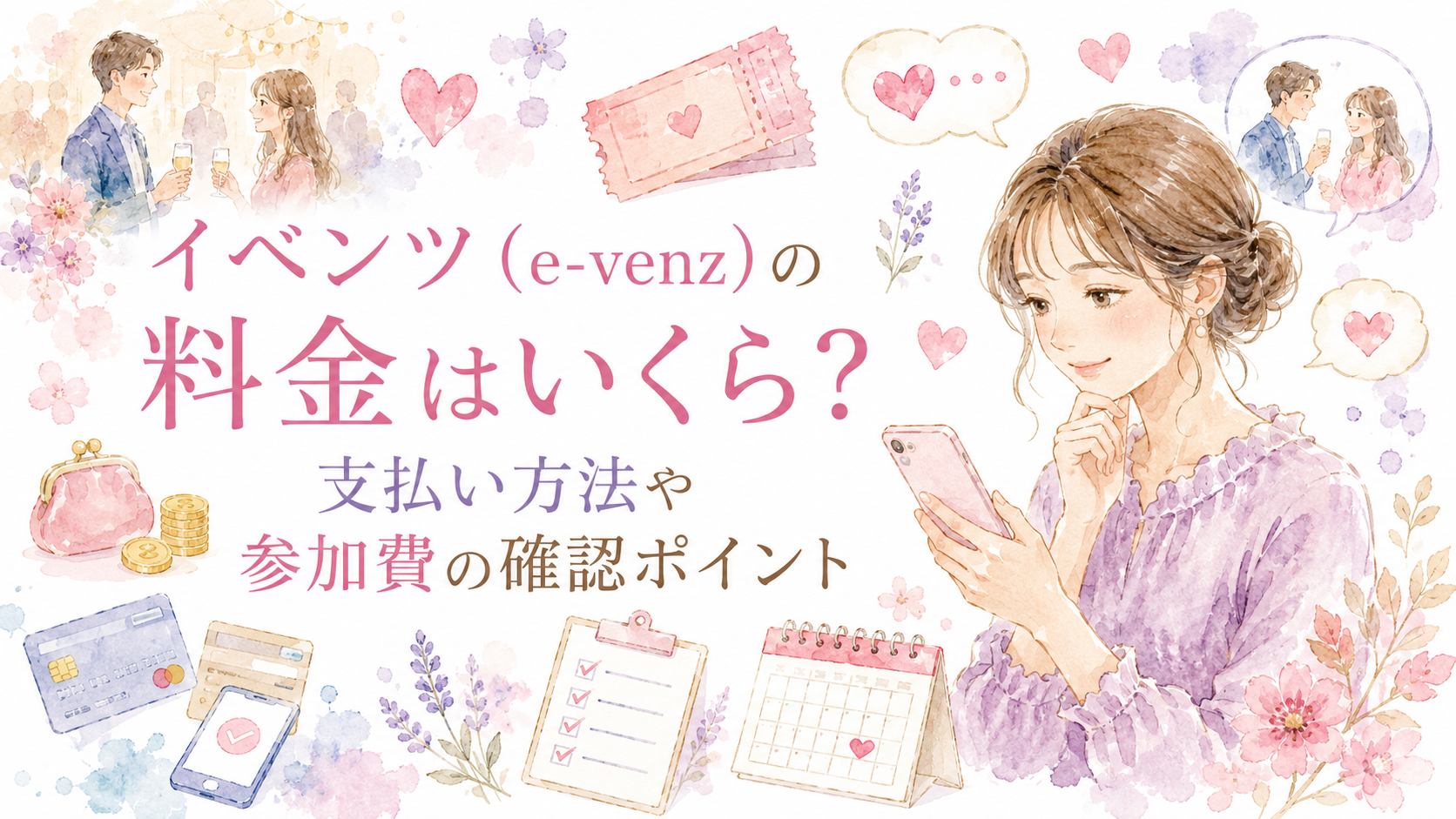 イベンツ（e-venz）の料金はいくら？支払い方法や参加費の確認ポイント